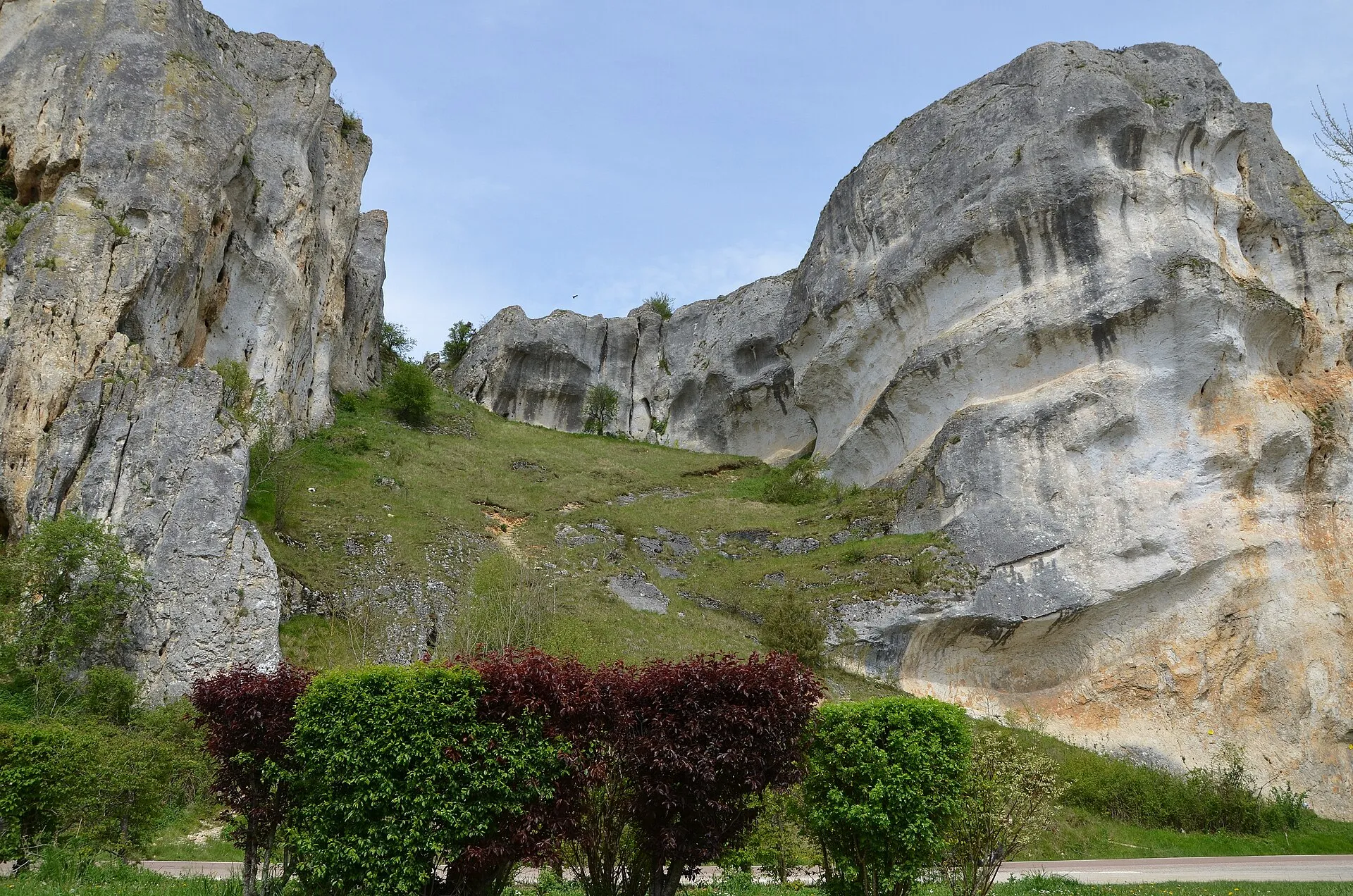 Les Rochers du Saussois,falaises calcaires situées au bord de l'Yonne.
